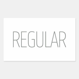Slanke Tan Regular Coffee Rechthoekige Sticker