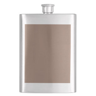 Slanke Taupe Roestvrijstalen kolf – Modern design Flacon