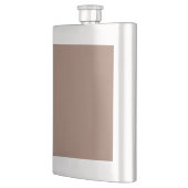 Slanke Taupe Roestvrijstalen kolf – Modern design Flacon (Links)