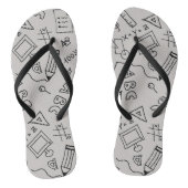 Slanke teenslippers voor volwassenen (Voetbed)