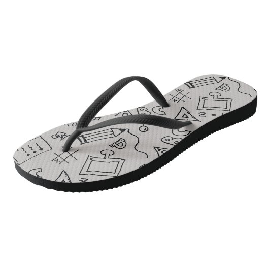 Slanke teenslippers voor volwassenen (Schuin)