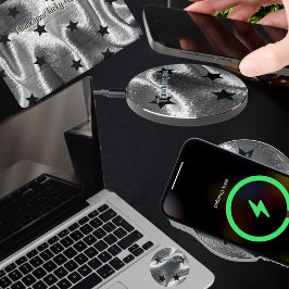 Slanke "Thank my lucky stars" Zilveren Zwarte Ster