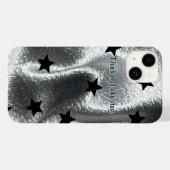 Slanke "Thank my lucky stars" Zilveren Zwarte Ster Case-Mate iPhone Case (Achterkant (horizontaal))