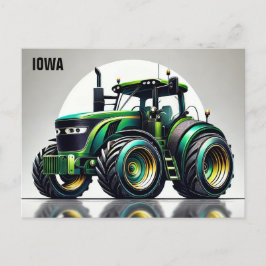 Slanke tractor Iowa Briefkaart