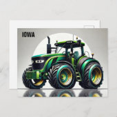 Slanke tractor Iowa Briefkaart (Voorkant / Achterkant)