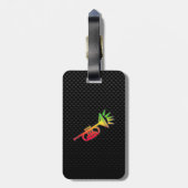 slanke trompet bagagelabel (Achterkant verticaal)