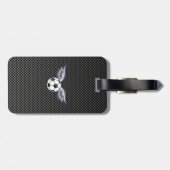 Slanke Voetballen vleugels Bagagelabel (Achterkant horizontaal)