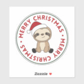 Slanke wintersneeuwpoppen sticker (Vel)