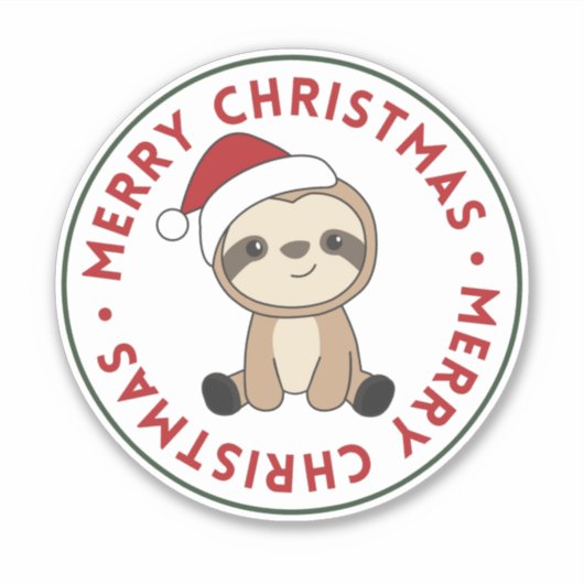 Slanke wintersneeuwpoppen sticker (Voorkant)