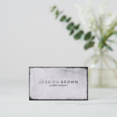 Slanke witte krijtbord  Visitekaartjes (Staand voorkant)