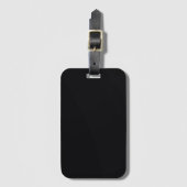 Slanke zwarte achtergrond Bagagelabel voor Easy ID (Voorkant (verticaal))