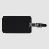 Slanke zwarte achtergrond Bagagelabel voor Easy ID (Voorkant (horizontaal))