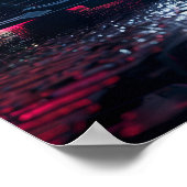 Slanke zwarte Cadillac CT5 Car Wallpaper Poster (Hoek)