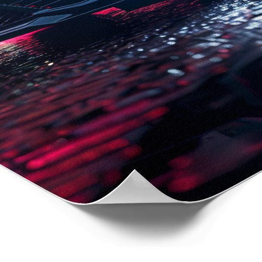 Slanke zwarte Cadillac CT5 Car Wallpaper Poster (Hoek)