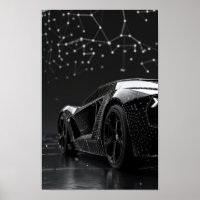 Slanke zwarte moderne auto's beschermd door grafee