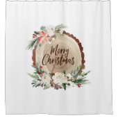 Slankerend kerstboomgordijn douchegordijn (Voorkant)