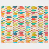 Slankerende boomikat fleece deken (Voorkant (Horizontaal))