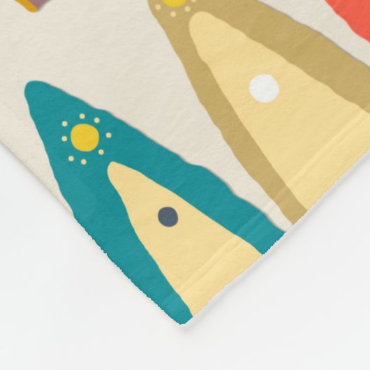 Slankerende boomikat fleece deken (Hoek)