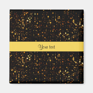 Slankerende gouden kerststerren magneet