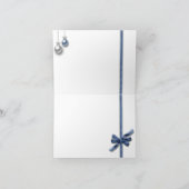 Slankerende kerstballen feestdagen kaart (Binnen)