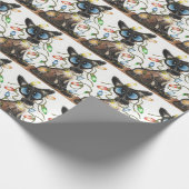Slankpapier voor kerstverlichting met Siamese kat Cadeaupapier (Hoek)