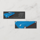 Slanline ontwerp voor autoontwerp mini visitekaartje (Voorkant / Achterkant)