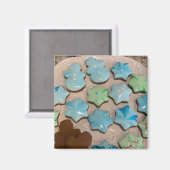 Slanpende Royal Iching kerstkoekjes Magnet (Voorkant / Achterkant)