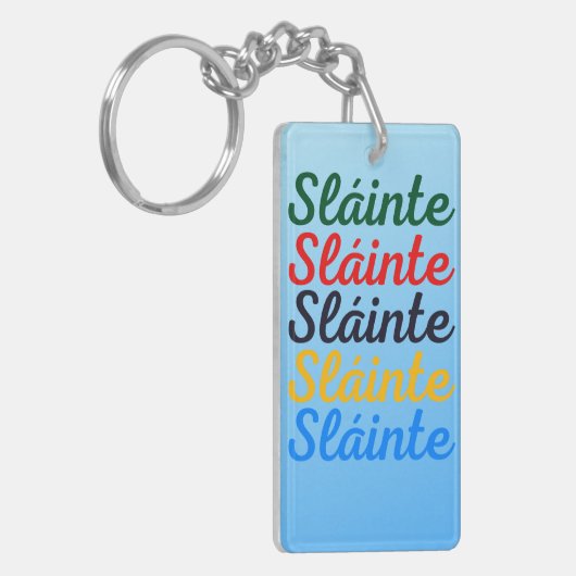 Slànte Keyring Sleutelhanger (Voorkant Links)