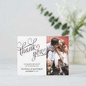 SLANTED | WEDDING THANK YOU POST CARD BRIEFKAART (Staand voorkant)