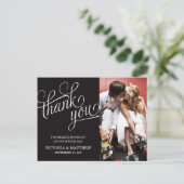 SLANTED | WEDDING THANK YOU POST CARD BRIEFKAART (Staand voorkant)