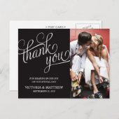 SLANTED | WEDDING THANK YOU POST CARD BRIEFKAART (Voorkant / Achterkant)
