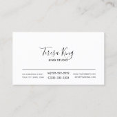 Slanterende mozaïekTegels Pastels ID565 Visitekaartje (Achterkant)