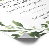 Slanterende Sanitiseringsstation voor Baby shower Poster (Hoek)