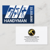 Slanting Home Reparatie Handyman Gereedschap Visitekaartje (Voorkant / Achterkant)