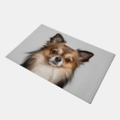 Slanzend chihuahua-portret deurmat (Schuin)