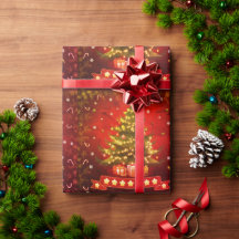 Slanzend kerstboompapier