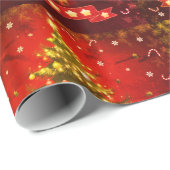 Slanzend kerstboompapier cadeaupapier (Rol Hoek)