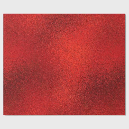 Slanzend Rood kerstpapier Cadeaupapier (Vlak)