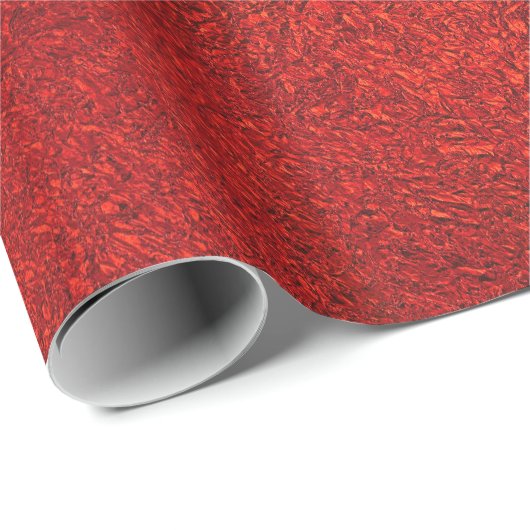 Slanzend Rood kerstpapier Cadeaupapier (Rol Hoek)