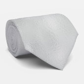 Slanzend Silvery White Folie Pattern Stropdas (Opgerold)