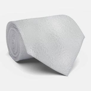 Slanzend Silvery White Folie Pattern Stropdas