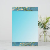 Slanzende amandelbomen, Van Gogh Briefpapier (Staand voorkant)