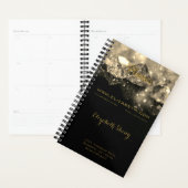 Slanzende Festive Elegant Diamonds Black Sepia Pla Planner (Display)