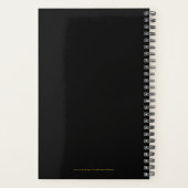 Slanzende Festive Elegant Diamonds Black Sepia Pla Planner (Achterkant)