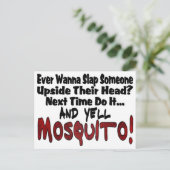 Slap Me & de Mosquito Briefkaart (Staand voorkant)