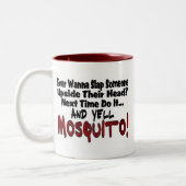 Slap Me & de Mosquito Tweekleurige Koffiemok (Links)