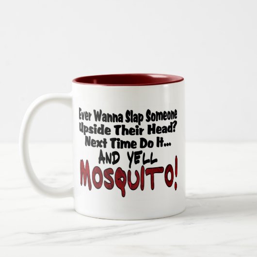 Slap Me & de Mosquito Tweekleurige Koffiemok (Links)