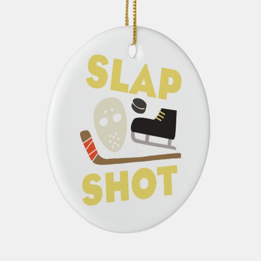 Slap Shot Keramisch Ornament (Rechts)