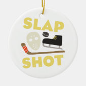 Slap Shot Keramisch Ornament (Voorkant)