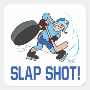 Slap Shot Vierkante Sticker